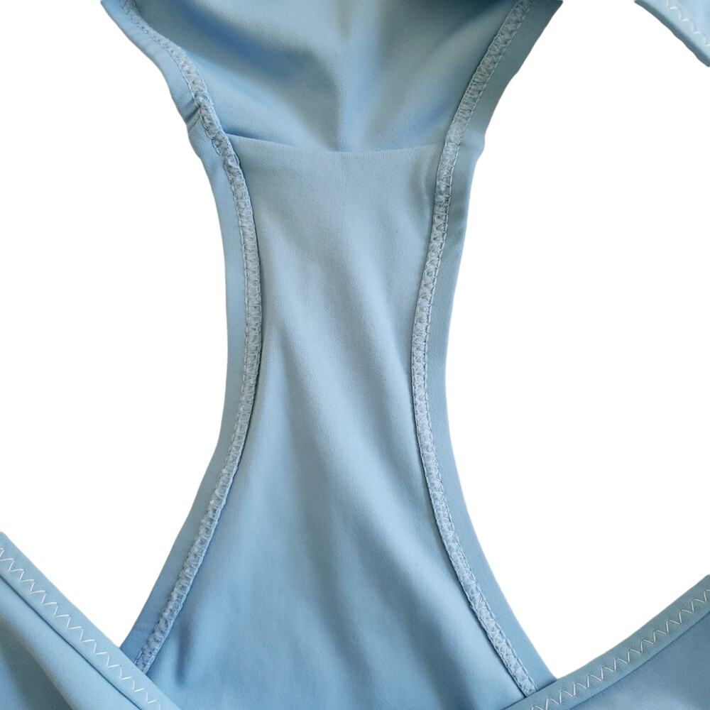 KISUII 2 pc pale blue swim set Aria bandeau top Skinny Tie Bikini bottoms Size M - Picture 8 of 10